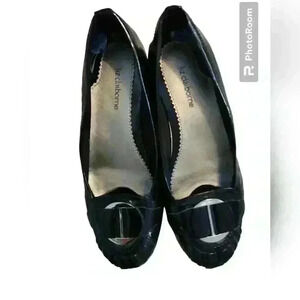Liz Claiborne black Patton leather flats size 6 1/2
